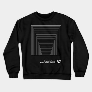Music for the Masses - Minimalist Graphic Design Artwork Crewneck Sweatshirt